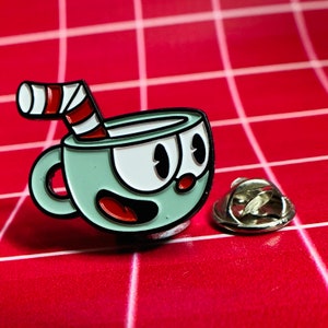 Cuphead Emaille Anstecknadel - Cuphead: Don&#39;t Decal with the Devil