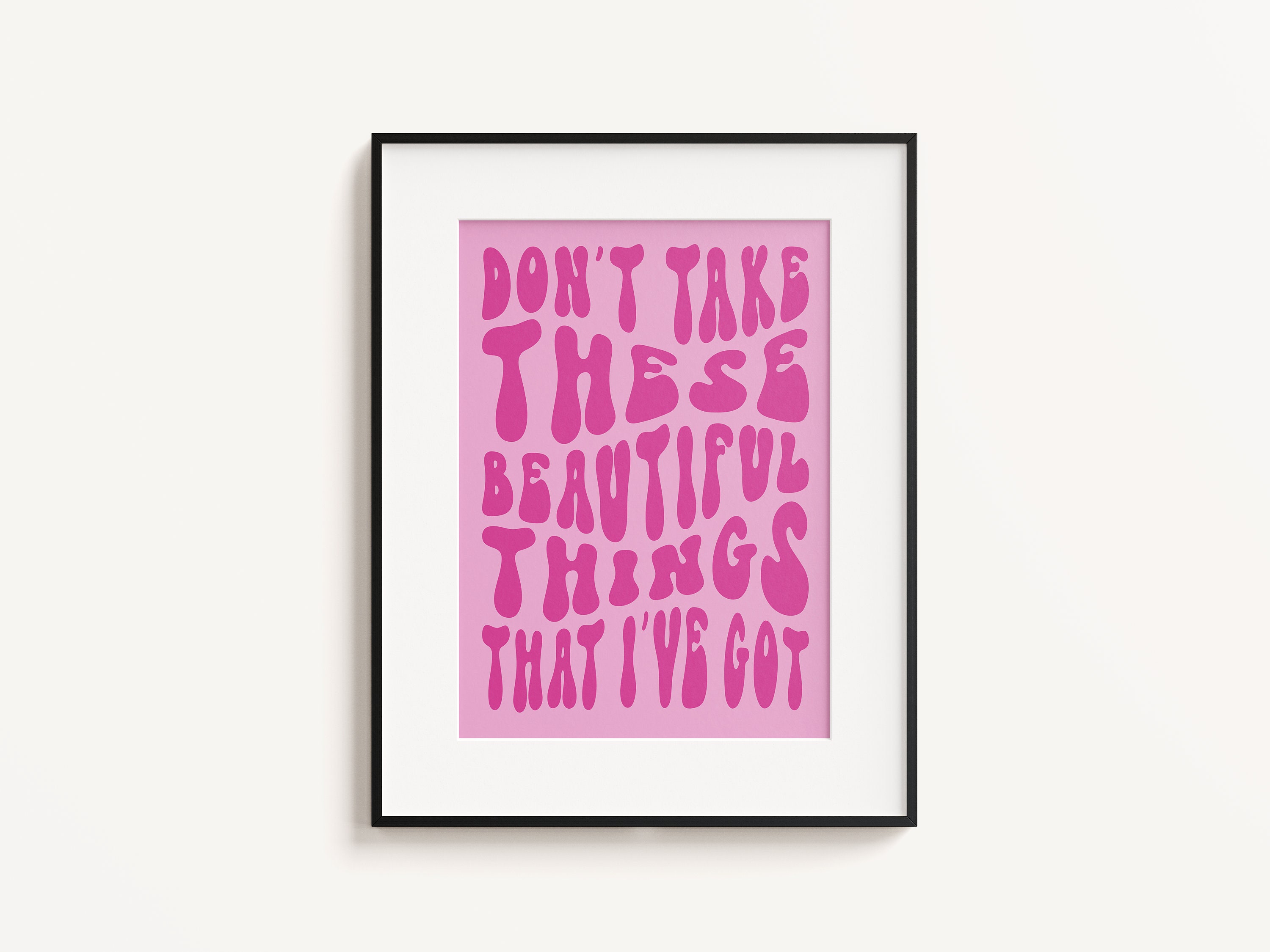Benson Boone Beautiful Things A4 Digital Poster, Song Lyric Wall Art