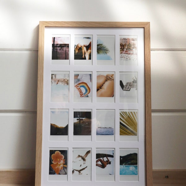 11 "x 17" 16 Photo Instax Mini MAT NUR (bringen Sie Ihren eigenen Rahmen mit) Multi Photo Frame | Coole Geschenkideen | Wandkunst | Galerie-Wand | Collage