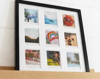 Vierkante Instax-fotomat voor elke lijst | Instax-lijst | Multifotolijst | Ideeën voor muurkunst | Decoratie | Galerijmuur