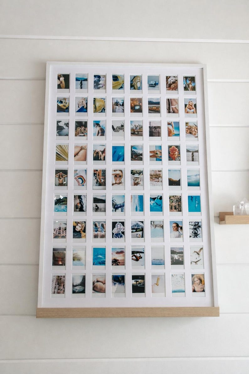 Large Instax Mini Frame Solution for Multiple Photos: Photo Mat for Any Size Frame 3 - 81 Photos image 3