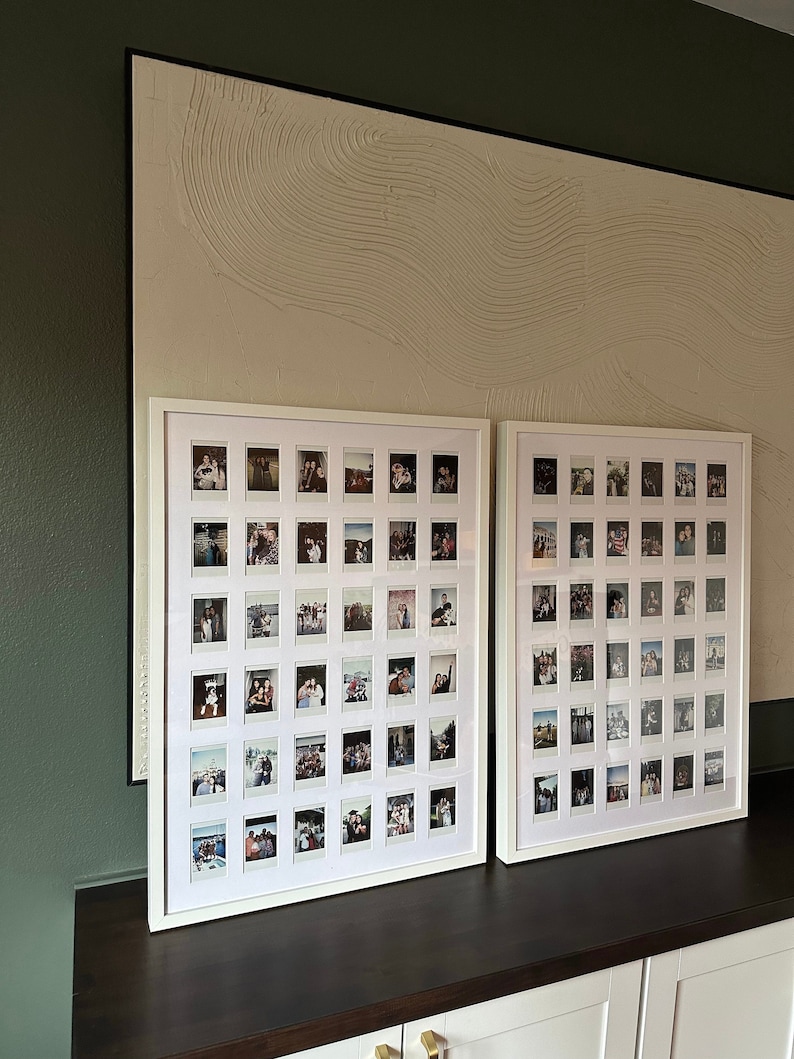 Instax Mini Photo Mat for Any Frame Size (Bring Your Own Frame!) | Multi Photo Frame | Wall Art Ideas | Decor | Gallery Wall