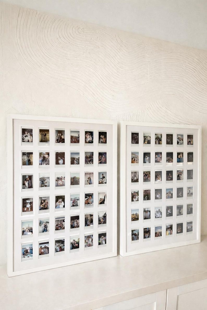 Large Instax Mini Frame Solution for Multiple Photos: Photo Mat for Any Size Frame 3 - 81 Photos image 5