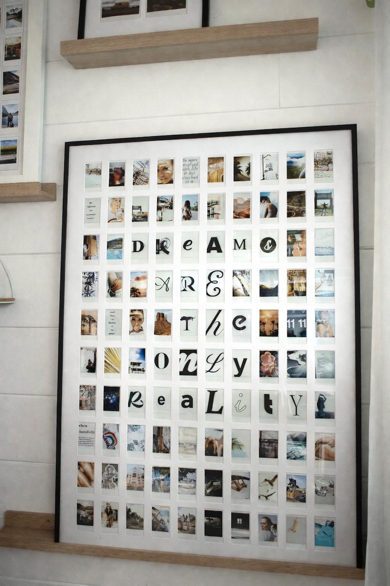 Large Instax Mini Frame Solution for Multiple Photos: Photo Mat for Any Size Frame 3 - 81 Photos image 1