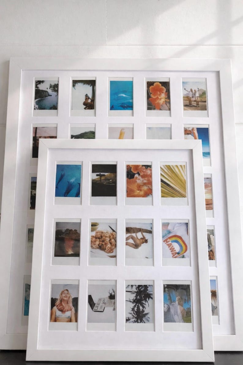 Large Instax Mini Frame Solution for Multiple Photos: Photo Mat for Any Size Frame 3 - 81 Photos image 7