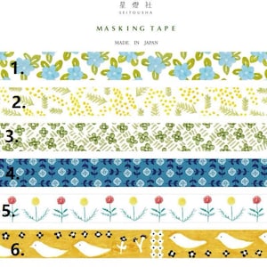 Sample-Japanese pattern washi masking tape by Seitousha