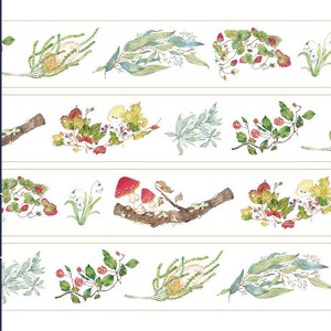 Amostra - fita adesiva washi da Ours para decoração de diário/cartão