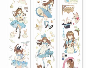Exemple - Alice/Magicien d’Oz/Forêt brumeuse/Fée/Rossignol/Ville du ciel/Voyage de rêve/Fille/Été/Sakura PET washi ruban de masquage par Mist Forest