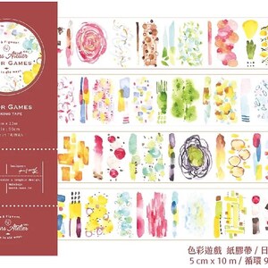 Amostra - Jogo de cores/Estações nórdicas/Em algum lugar/Notas coloridas Fita adesiva Washi da nossa para diário/deco de cartão