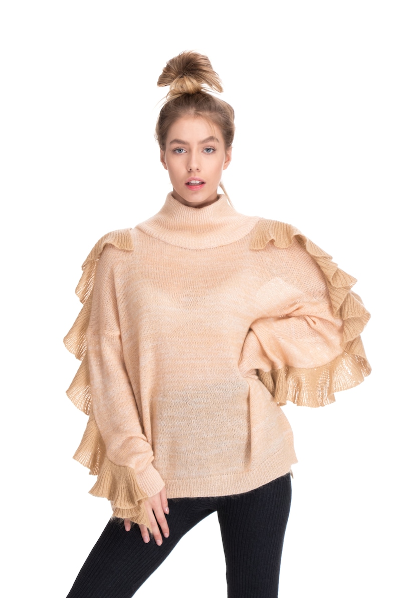 beige designer jumper