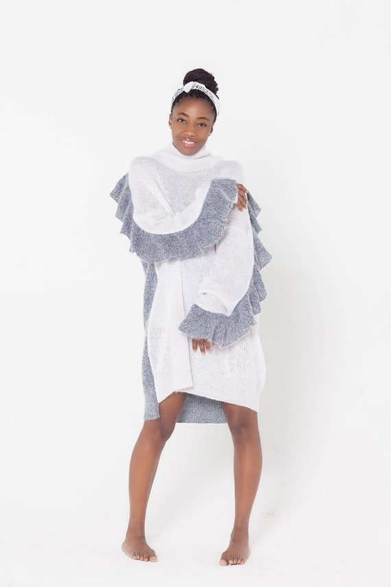 designer oversized sweater dress