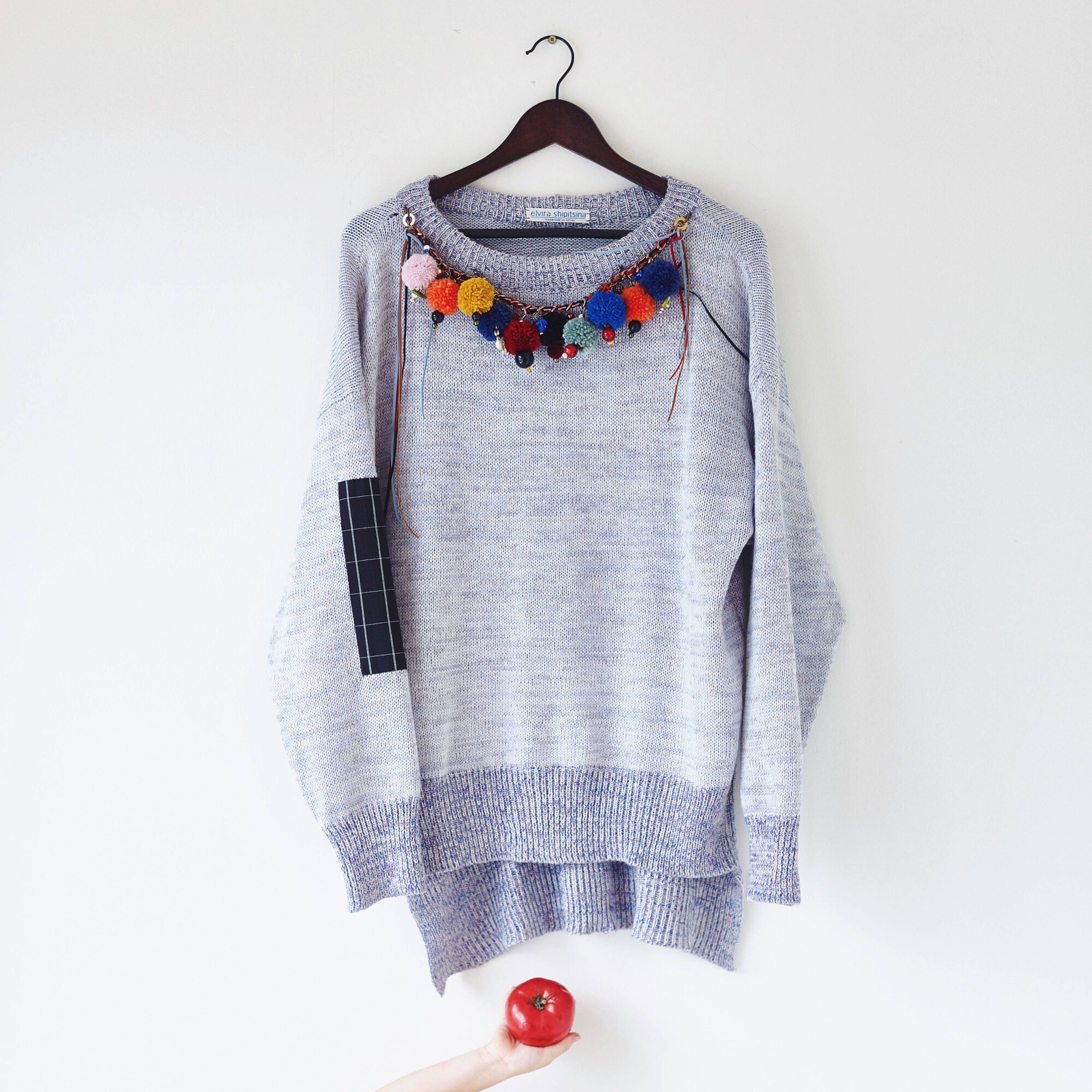 Knit boho sweater Knit boho pullover Bohemian sweater Bohemian | Etsy