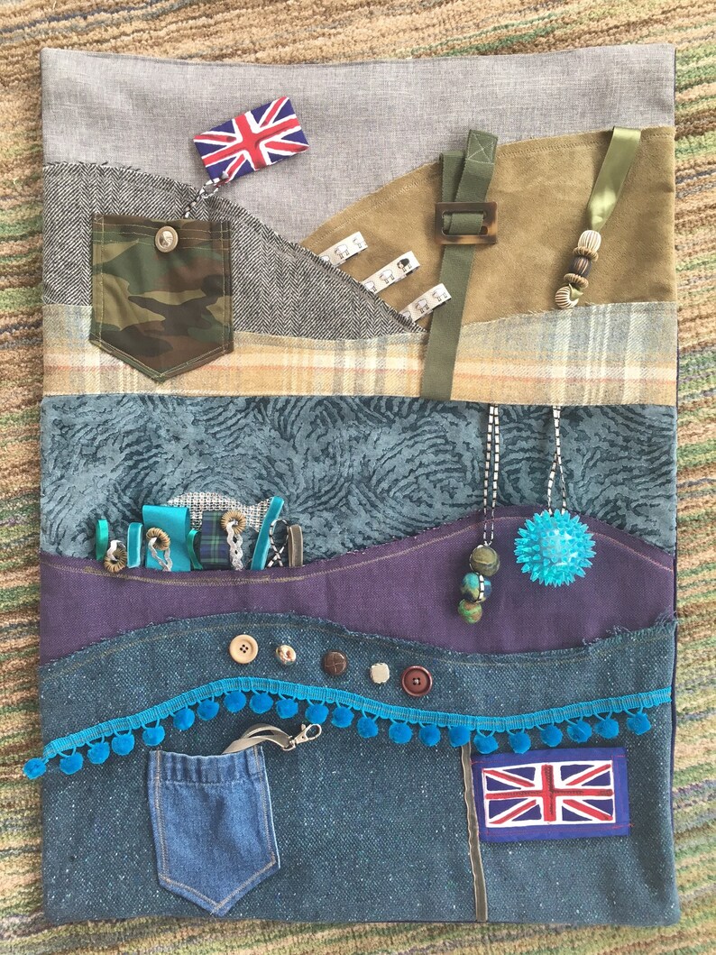 Custom made Fidget blanket for adults who have Alzheimers ...