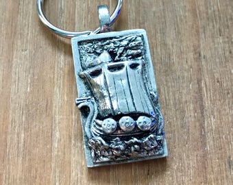 Viking Longship keychain