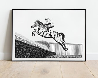 Jockey Horse Racing print