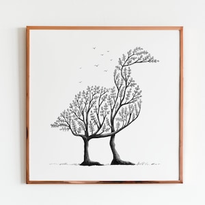 Duck Tree print