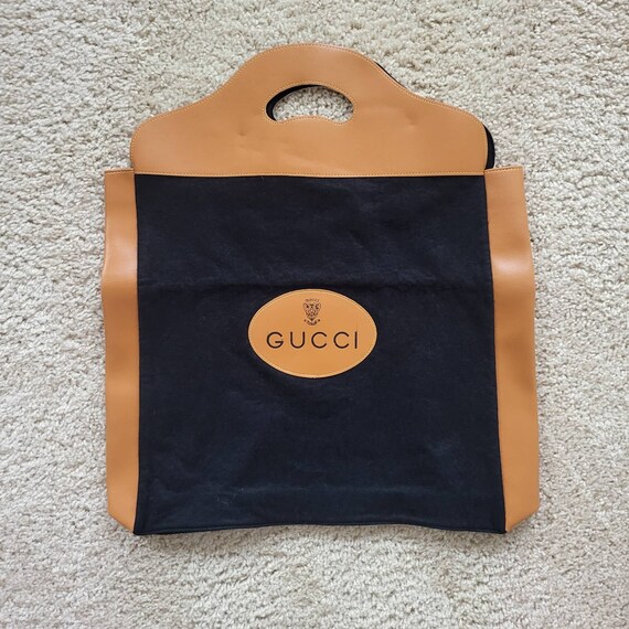 Unisex Vintage Gucci Shopper Tote Shoe Bag - image 2