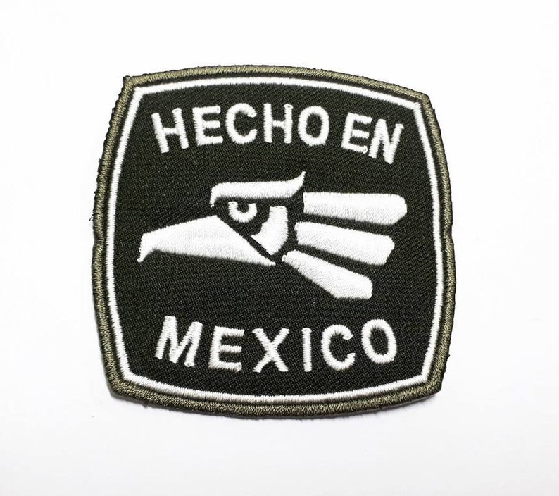 Hecho En Mexico Embroidered Iron on Patch. | Etsy