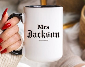 Zukünftige Frau Becher Braut Zu Becher Personalisierte Zukunft Frau Geschenk Braut Becher Verlobungsgeschenk Brautdusche Geschenk Benutzerdefinierte römische Ziffer Datum