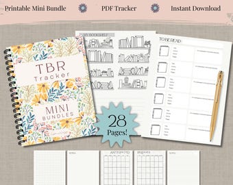 TBR Tracker Mini Bundle Reading Journal | PDF | Instant Digital Download