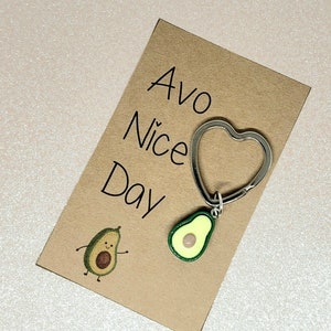 Avo Nice Day, chaveiro, chaveiro, presente de abacate, presente de chaveiro, presente de bom dia, amuleto de abacate, chaveiro de abacate