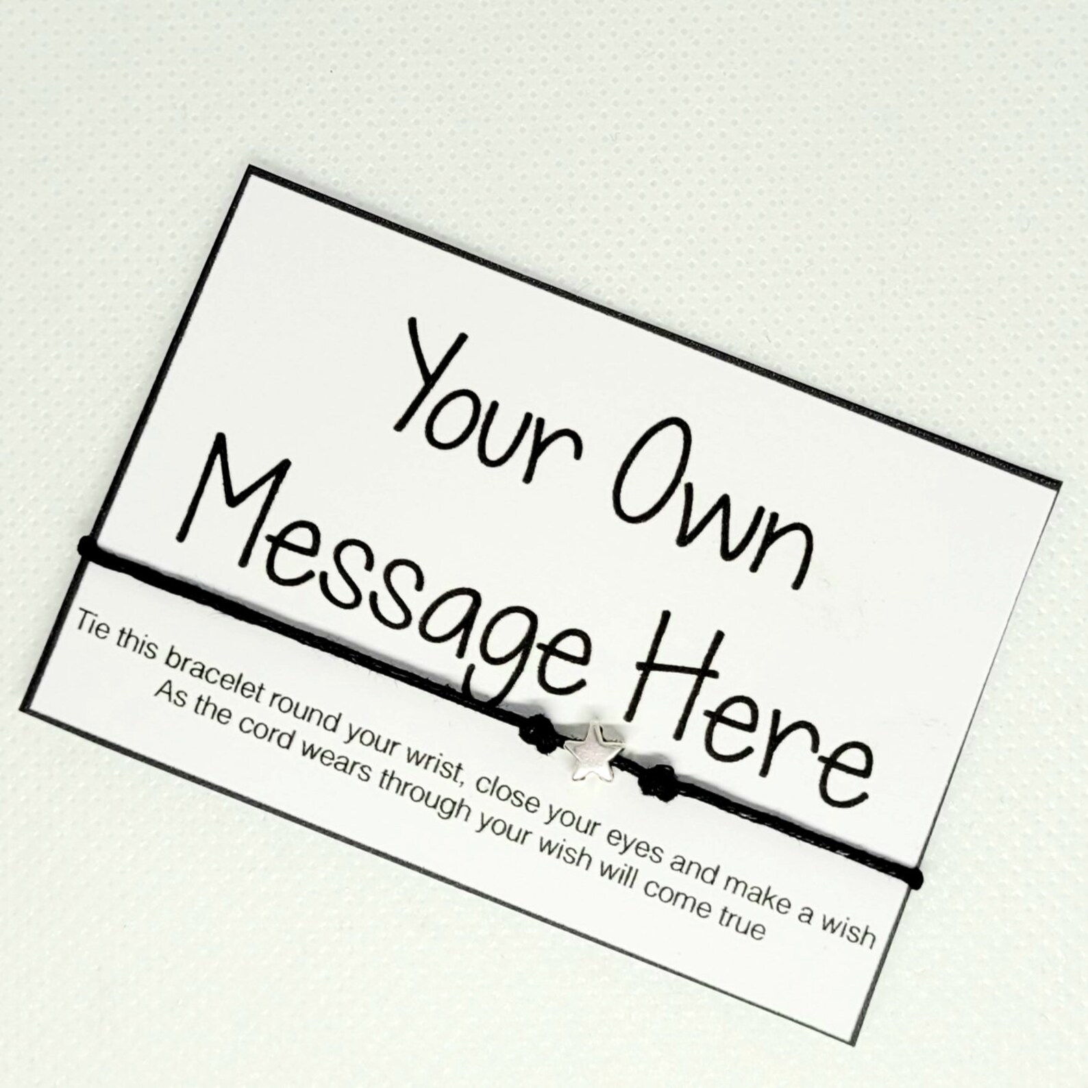 Create Your Own Wish Bracelet Wish String Charm Bracelet Etsy UK