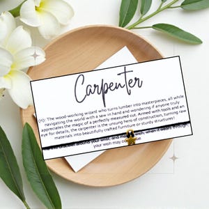 Carpenter Definition, Wish Bracelet, Wish String, Someone Special, Friendship Bracelet, Charm Bracelet, Thank You Gift, Appreciation Gift