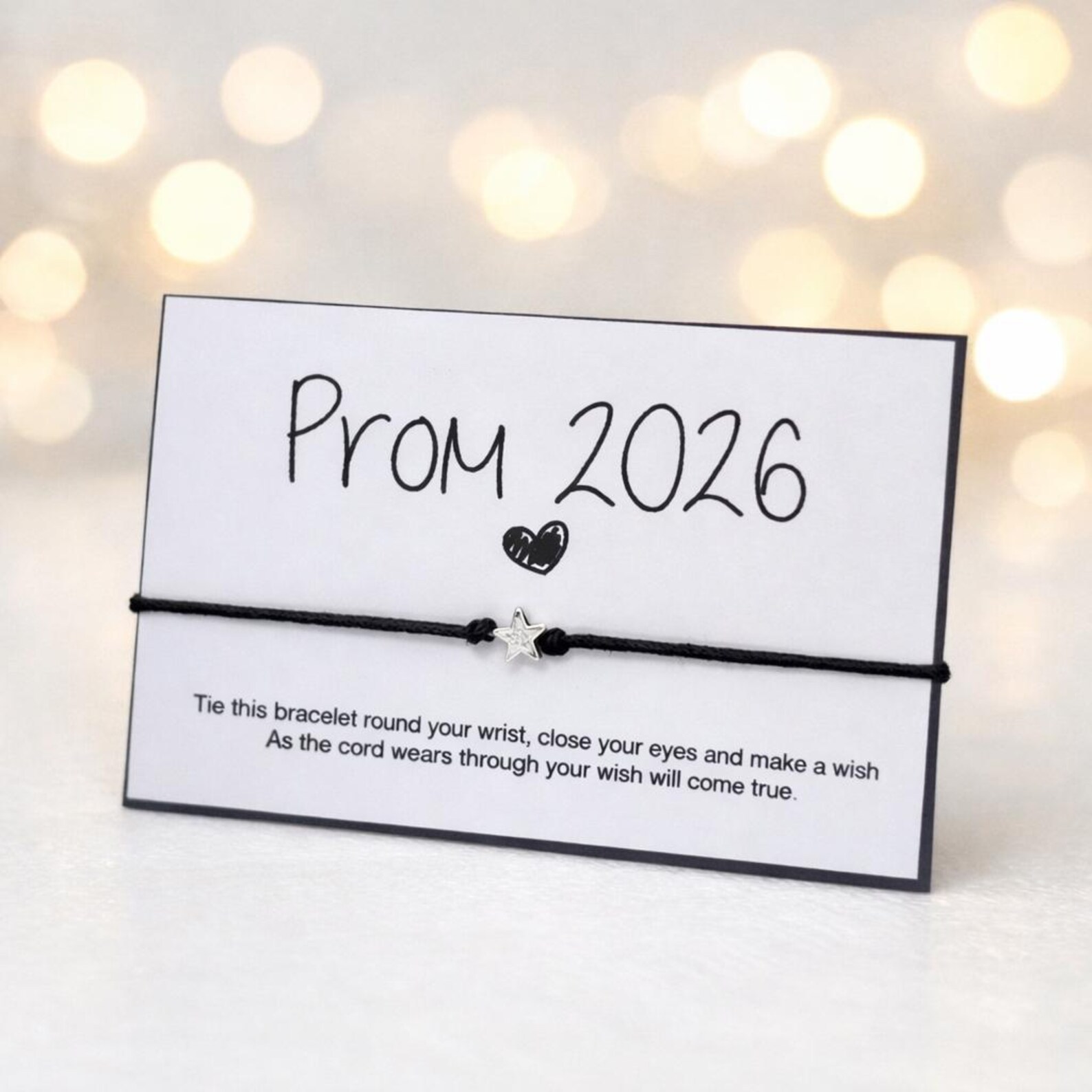 Prom 2026 Wish Bracelet Gift | Senior Prom Keepsake | Graduation Wish ...