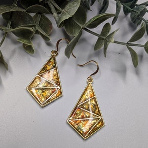 Rainbow Foil Earrings
