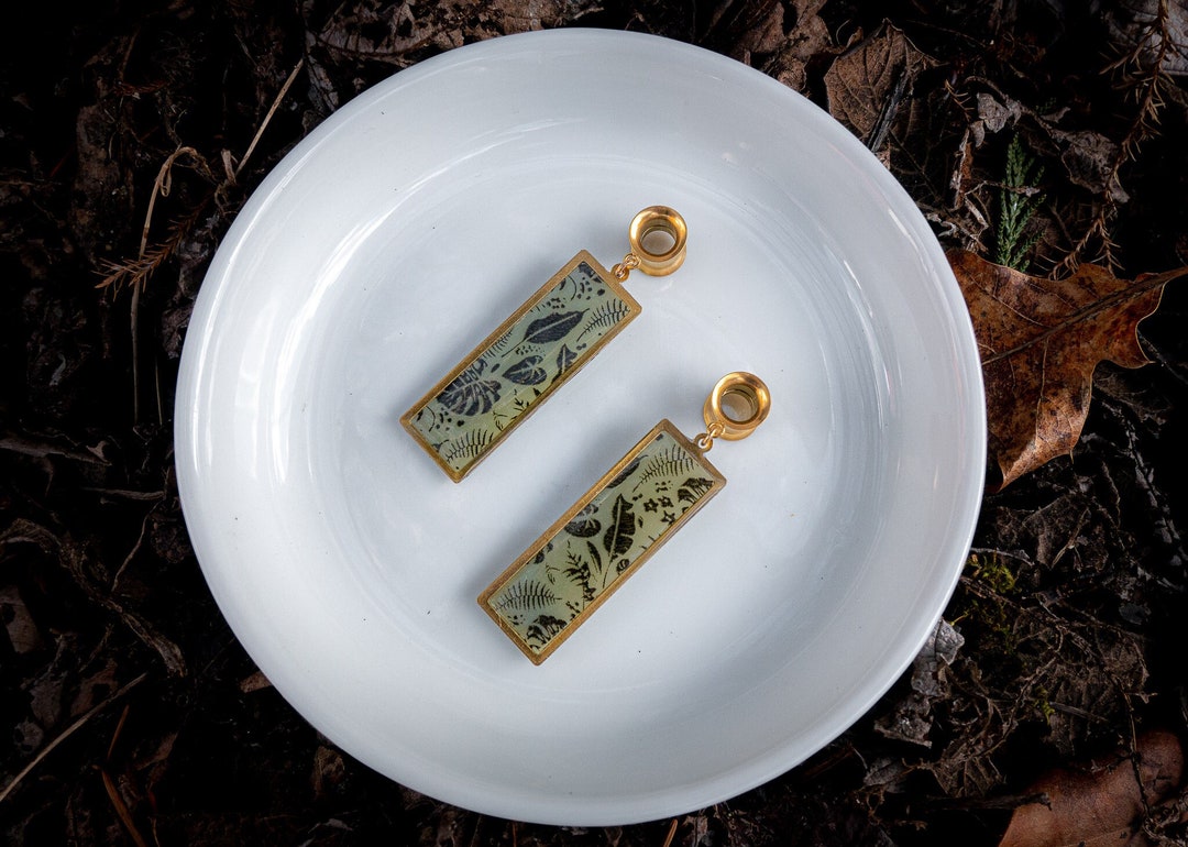 Jade Polymer Clay Gauges Rectangle Gauges Polymer Clay Plug Etsy