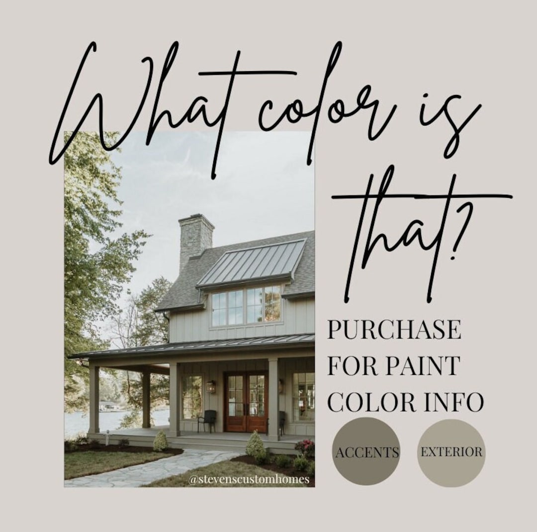 House Exterior Paint Color Inspo Moodboard - Etsy