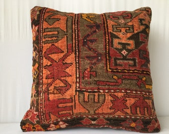 50x50 cm 20x20 inch,Rug Pillows,Kilim Pillow,Carpet Pillow,Moroccon Pillow,Decorative Pillow,Handmade Pillow,Oriental Pillow,Accent Pillows,