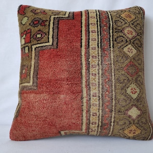 45x45 cm 18x18 inches,Kilim Pillow,Antique Pillow,Carpet Pillow,Moroccon Pillow,Decorative Pillow,Throw Pillow,Bench Pillows,Rug Pillows,Rug