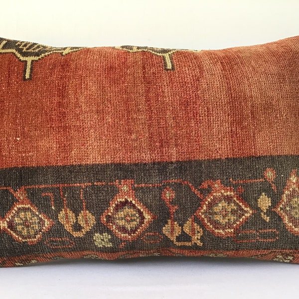 60 x 40 cm, 24 x 16 pouces, oreiller kilim, coussin tapis, oreiller marocain, coussin d'appoint, oreiller fait main, coussin de banc, oreiller tapis, coussin