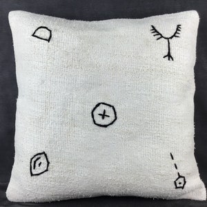 50x50 cm 20x20 pulgadas, almohada Kilim, funda de almohada Kilim, almohada de alfombra, almohada decorativa, almohada marroquí, almohada étnica, almohadas antiguas, almohadas de alfombra
