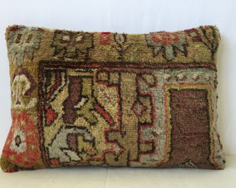 60x40cm, 24x16 inches, Kilim Pillow, Carpet Pillow, Moroccan Pillow, Accent Pillow, Handmade Pillow, Bench Pillow, Rug Pillow, Cushion