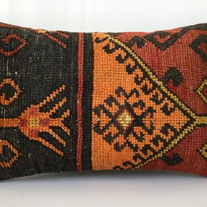 60x40cm, 24x16 inches, Kilim Pillow, Carpet Pillow, Moroccan Pillow, Accent Pillow, Handmade Pillow, Bench Pillow, Rug Pillow, Cushion