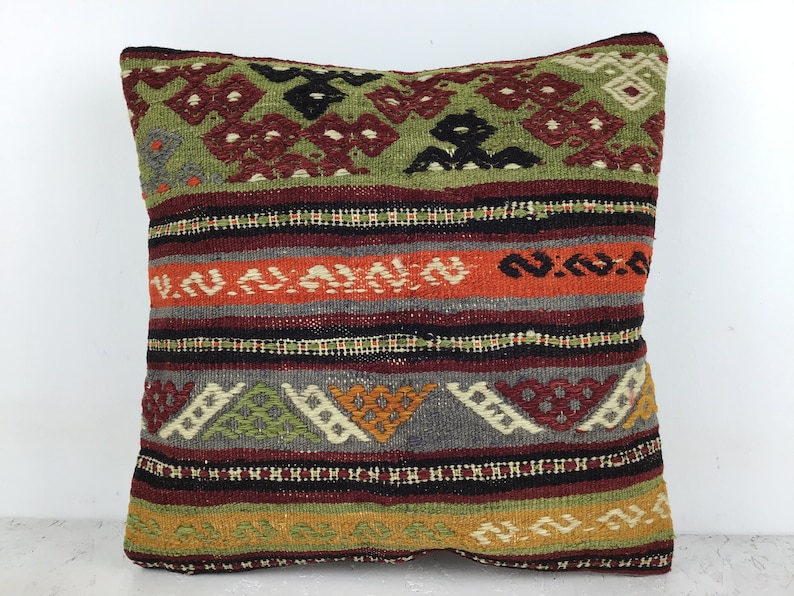 40x40 cm 16x16 inch,Kilim Pillow Case,Kilim Pillow,Carpet Pillow,Moroccon Pillow,Decorative Pillow,Ethnic Pillow,Antique Pillows,Rug Pillows