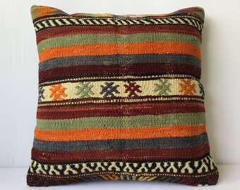 50x50 cm 20x20 Zoll,Kilim Kissen,Kilim Kissen Fall,Teppich Kissen,Dekorative Kissen,Ethno Kissen,Antike Kissen,Kilim Kissen