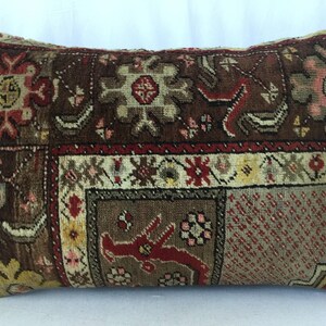 60x40cm, Kelim Kissen, Teppichkissen, marokkanisches Kissen, Akzentkissen, Handgefertigtes Kissen, Bankkissen