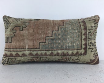 30x60 cm 12x24 inches Moroccon Pillow,Antique Pillow,Carpet Pillow,Kilim Pillow,Decorative Pillow,Throw Pillow,Bench Pillows,Rug Pillows,Rug