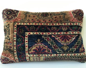 60x40cm, 24x16 inches, Kilim Pillow, Carpet Pillow, Moroccan Pillow, Accent Pillow, Handmade Pillow, Bench Pillow, Rug Pillow, Cushion