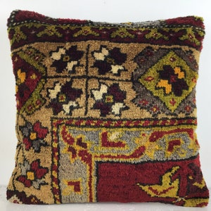 40x40 cm 16x16 inches,Kilim Pillow,Antique Pillow,Carpet Pillow,Moroccon Pillow,Decorative Pillow,Throw Pillow,Bench Pillows,Rug Pillows,Rug