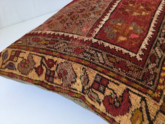 Teppich Kissen Moroccon Kissen Bank Kissen 60 X 40 Cm 24 X 16 Zoll Teppich Kissen Kelim Kissen Handgefertigte Kissen Teppich Kissen Akzentkissen Sofa Kissen Haus Wohnen Wohndekor