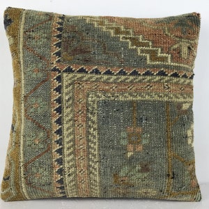 40x40 cm 16x16 inches Moroccon Pillow,Antique Pillow,Carpet Pillow,Kilim Pillow,Decorative Pillow,Throw Pillow,Bench Pillows,Rug Pillows,Rug