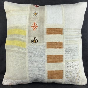 50x50 cm 20x20 pulgadas, almohada Kilim, funda de almohada Kilim, almohada de alfombra, almohada decorativa, almohada marroquí, almohada étnica, almohadas antiguas, almohadas de alfombra
