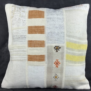 50x50 cm 20x20 pulgadas, almohada Kilim, funda de almohada Kilim, almohada de alfombra, almohada decorativa, almohada marroquí, almohada étnica, almohadas antiguas, almohadas de alfombra