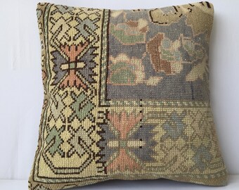 20x20 inch 50x50 cm Rug Pillows,Kilim Pillow,Carpet Pillow,Moroccon Pillow,Decorative Pillow,Handmade Pillow,Oriental Pillow,Accent Pillows,
