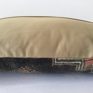 60x40cm, 24x16 inches, Kilim Pillow, Carpet Pillow, Moroccan Pillow, Accent Pillow, Handmade Pillow, Bench Pillow, Rug Pillow, Cushion image 5