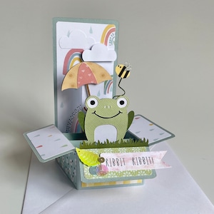 Personalised Pop Up Frog Card